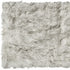 2' X 3' Black Faux Sheepskin Animal Print Washable Area Rug